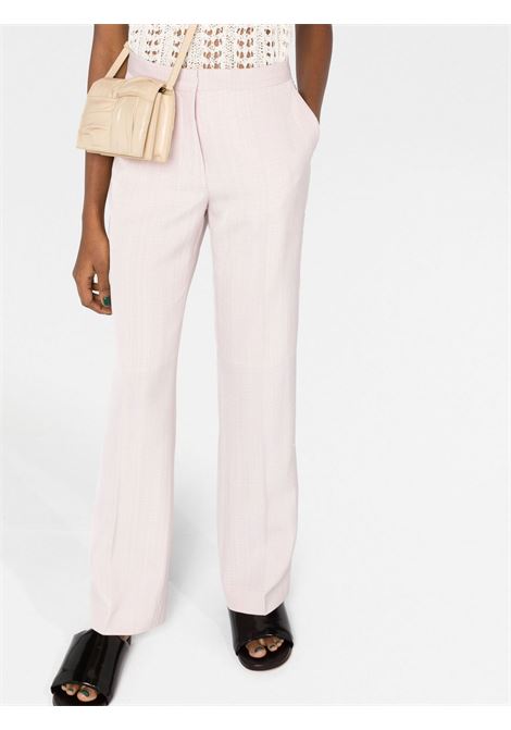 Pink mid-rise tailored trousers - women JIL SANDER | J01KA0111J65005680